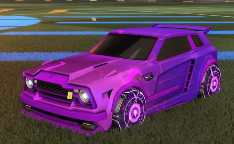 Rocket league Fennec Purple design with Raijin,Mainframe