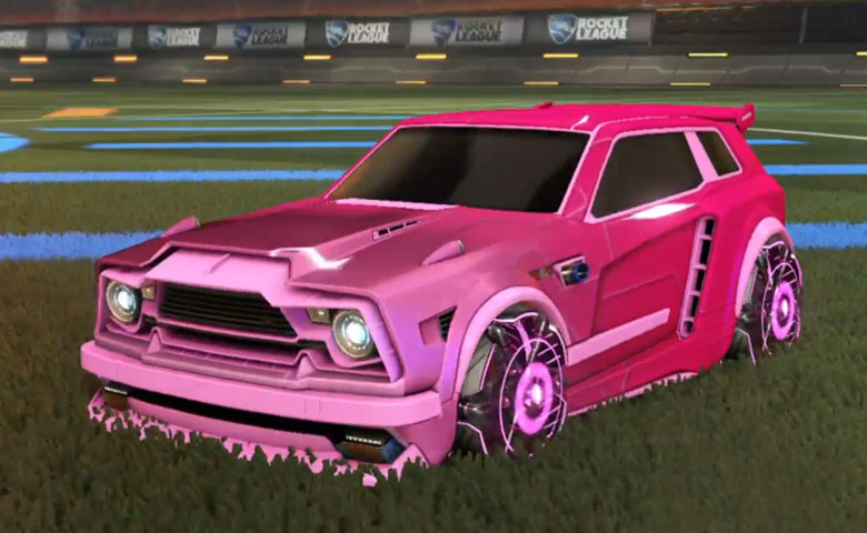 Rocket league Fennec Pink design with Raijin,Mainframe