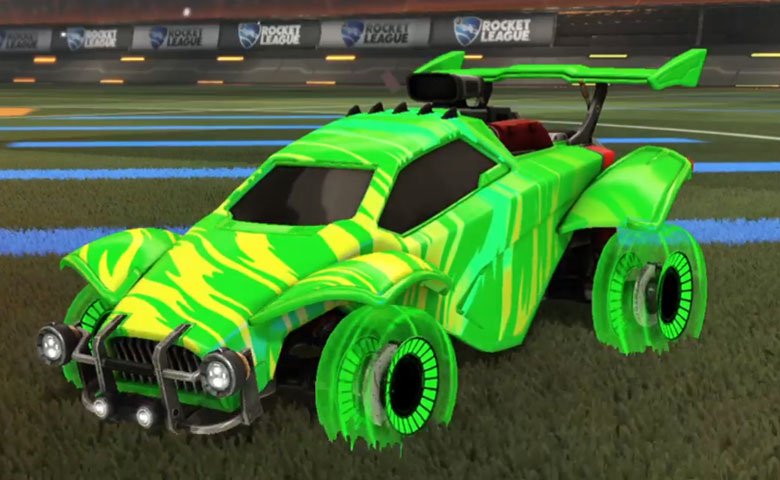 Rocket league Octane Forest Green design with Jandertek,Tigress