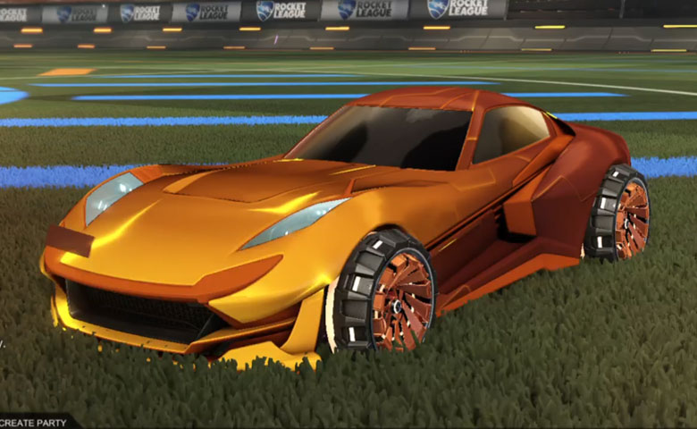 Rocket league Komodo Burnt Sienna design with Z-RO,Mainframe