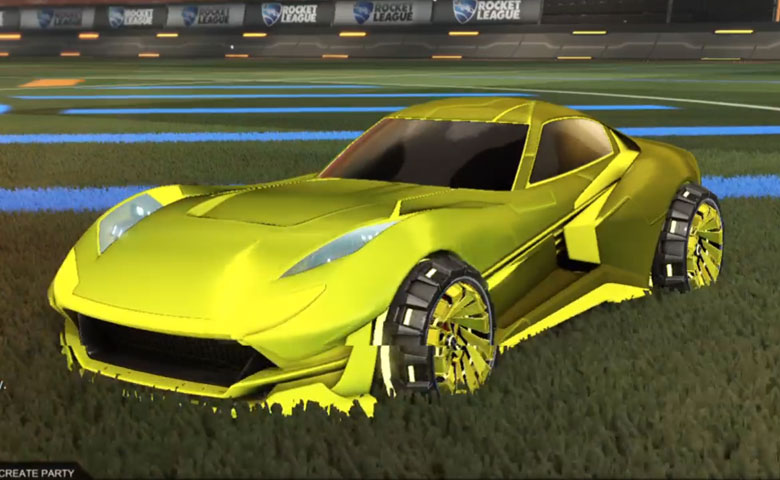 Rocket league Komodo Saffron design with Z-RO,Mainframe