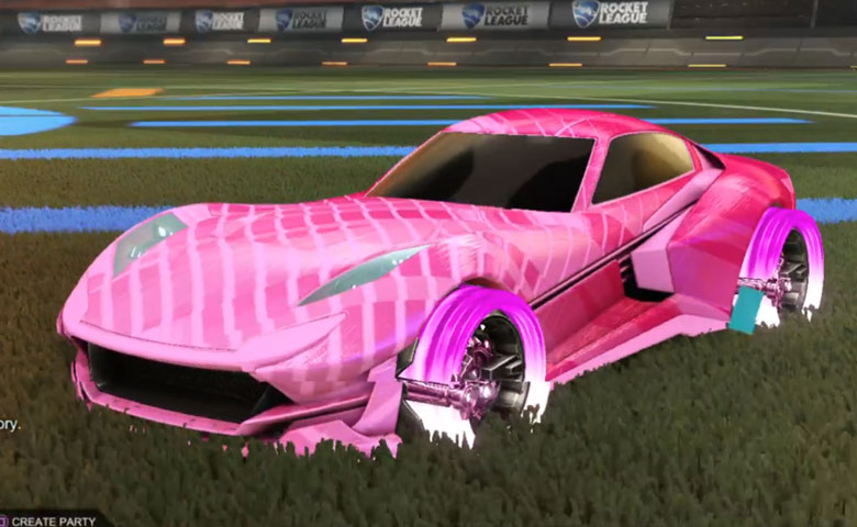 Rocket league Komodo Pink design with Muscle Boy,20XX