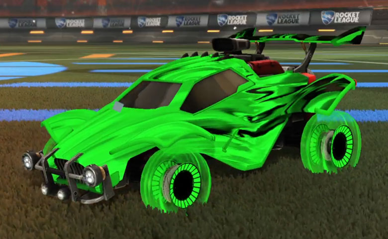 Rocket league Octane Forest Green design with Jandertek,Tidal Stream