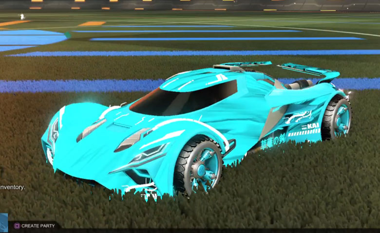 Rocket league Ronin GXT Sky Blue design with Shortwire,Tidal Stream