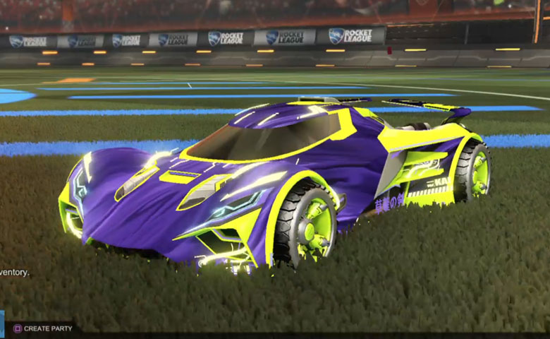 Rocket league Ronin GXT Lime design with Shortwire,Tidal Stream