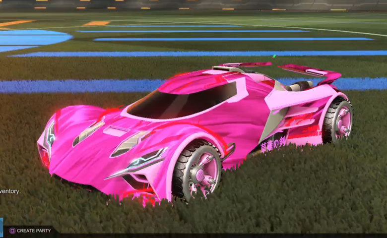 Rocket league Ronin GXT Pink design with Shortwire,Tidal Stream