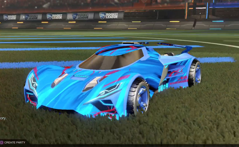 Rocket league Ronin GXT Cobalt design with Shortwire,Tidal Stream