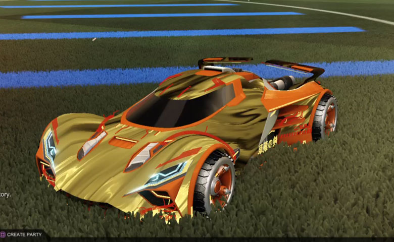 Rocket league Ronin GXT Burnt Sienna design with Shortwire,Tidal Stream