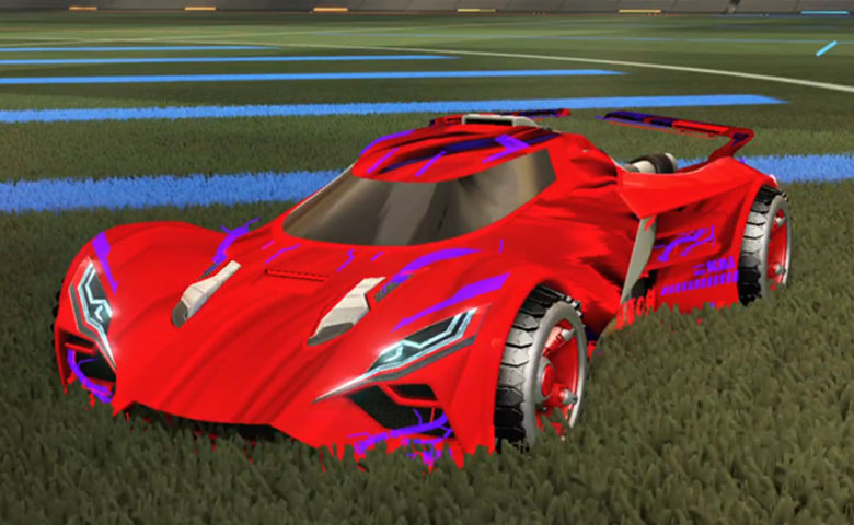 Rocket league Ronin GXT Crimson design with Shortwire,Tidal Stream