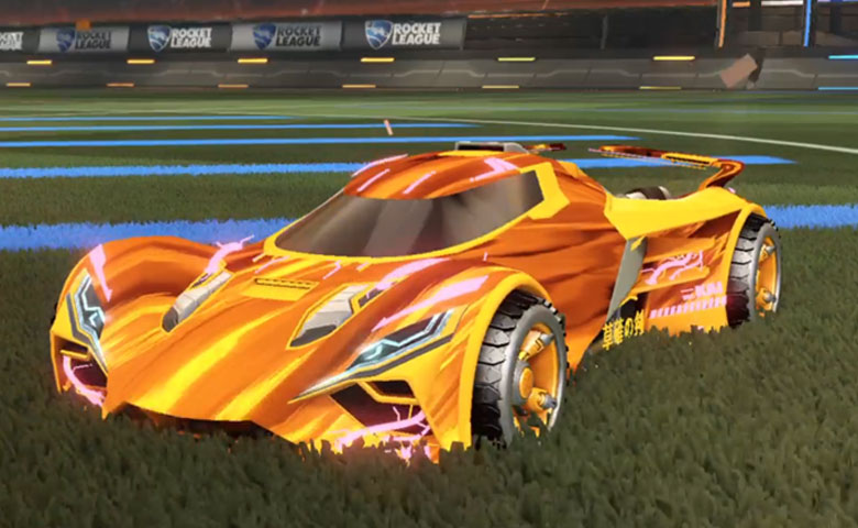 Rocket league Ronin GXT Orange design with Shortwire,Tidal Stream