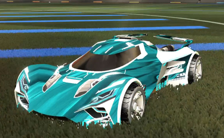 Rocket league Ronin GXT Titanium White design with Shortwire,Tidal Stream