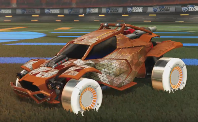 Rocket league Twinzer Burnt Sienna design with Jandertek,Trigon