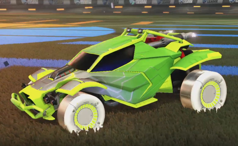 Rocket league Twinzer Lime design with Jandertek,Mainframe