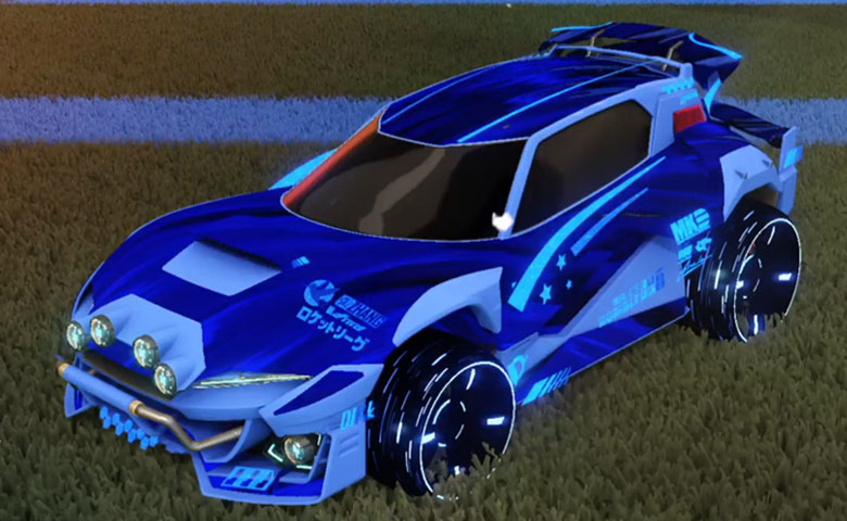 Rocket league Mudcat GXT Cobalt design with Blade Wave,Tidal Stream