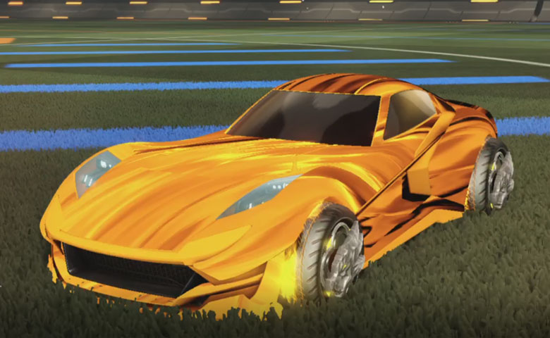 Rocket league Komodo Orange design with Draco,Tidal Stream