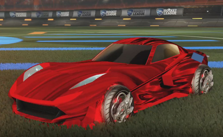 Rocket league Komodo Crimson design with Draco,Tidal Stream