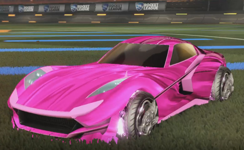 Rocket league Komodo Pink design with Draco,Tidal Stream