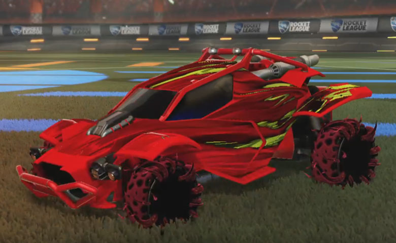 Rocket league Twinzer Crimson design with Creeper,Tidal Stream