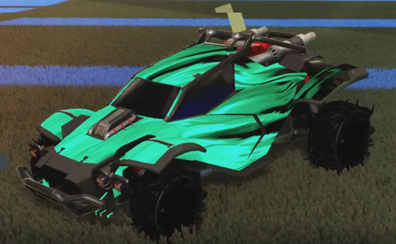 Rocket league Twinzer Black design with Creeper,Tidal Stream