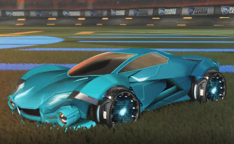 Rocket league Werewolf Sky Blue design with Reactor,Mainframe