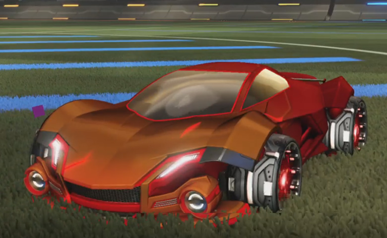 Rocket league Werewolf Crimson design with Reactor,Mainframe