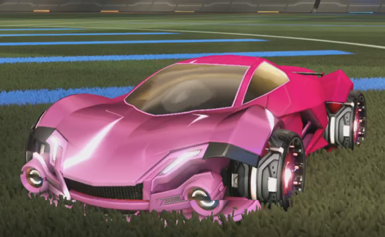 Rocket league Werewolf Pink design with Reactor,Mainframe