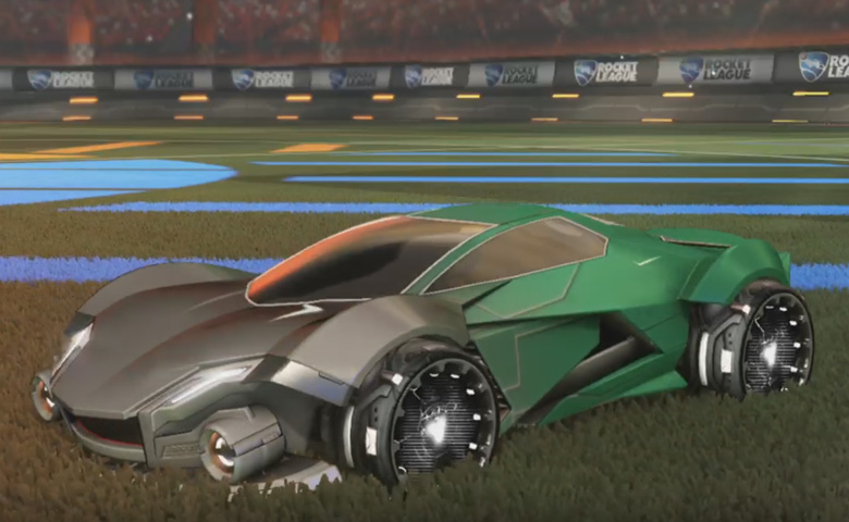 Rocket league Werewolf Grey design with Reactor,Mainframe