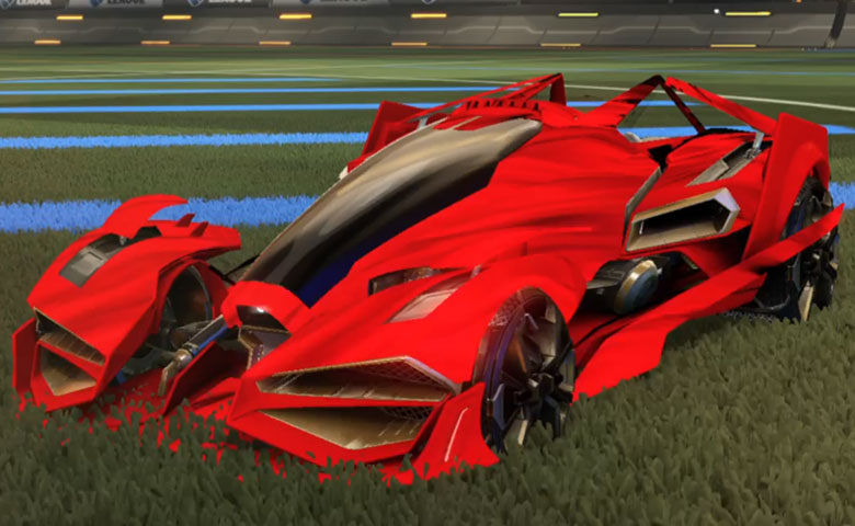 Rocket league Artemis GXT Crimson design with Apparatus:Inverted,Tidal Stream