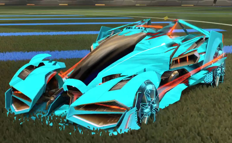 Rocket league Artemis GXT Sky Blue design with Apparatus:Inverted,Tidal Stream