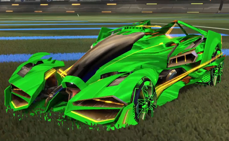 Rocket league Artemis GXT Forest Green design with Apparatus:Inverted,Tidal Stream