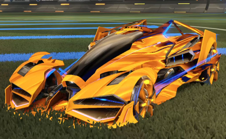 Rocket league Artemis GXT Orange design with Apparatus,Tidal Stream