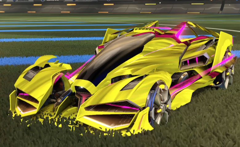 Rocket league Artemis GXT Saffron design with Apparatus,Tidal Stream