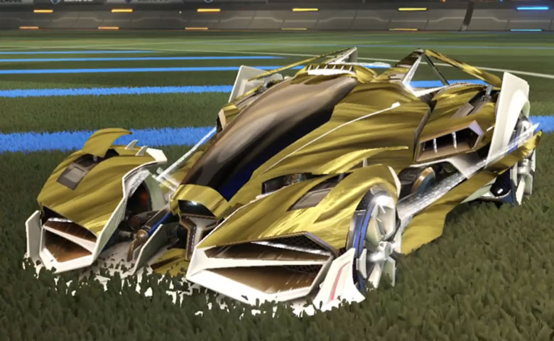 Rocket league Artemis GXT Titanium White design with Apparatus,Tidal Stream