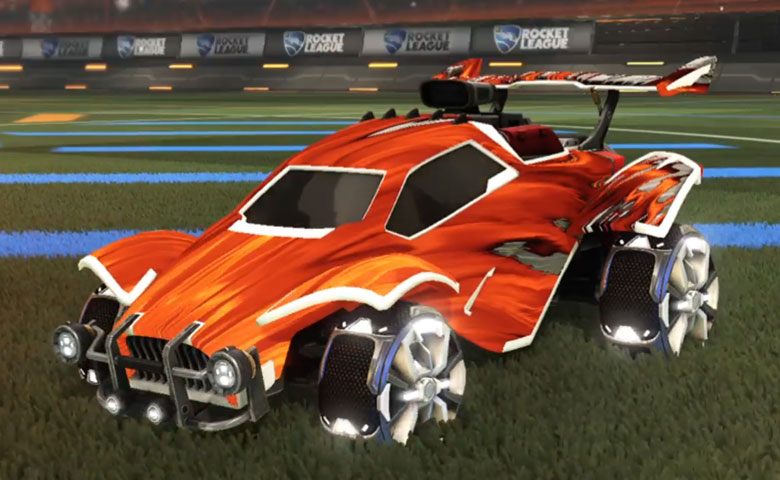 Rocket league Octane Titanium White design with Apparatus,Tidal Stream