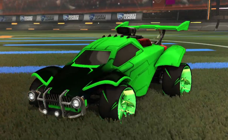 Rocket league Octane Forest Green design with TRI-2050,Mainframe