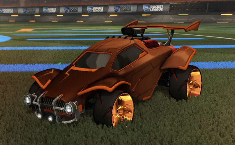 Rocket league Octane Burnt Sienna design with TRI-2050,Mainframe