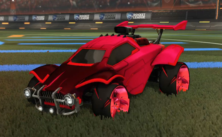 Rocket league Octane Crimson design with TRI-2050,Mainframe