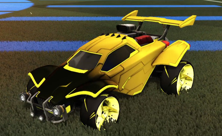 Rocket league Octane Saffron design with TRI-2050,Mainframe