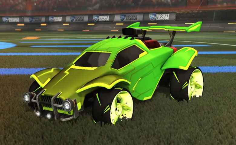 Rocket league Octane Lime design with TRI-2050,Mainframe