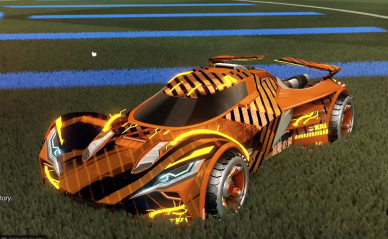 Rocket league Ronin GXT Burnt Sienna design with Shortwire,20XX