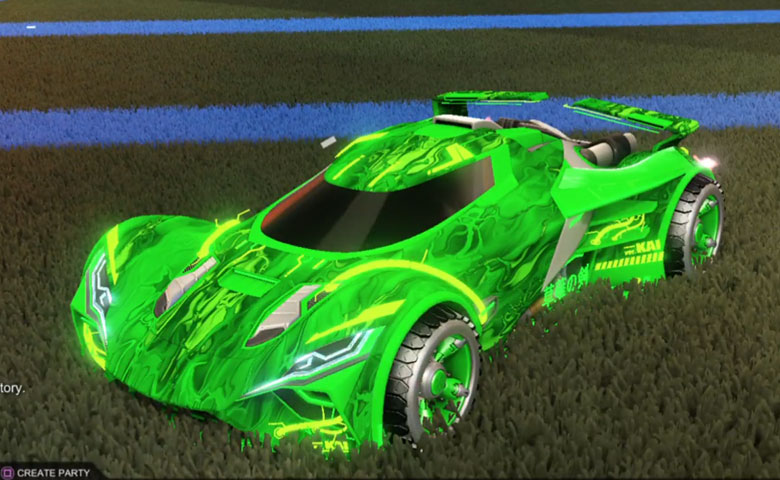 Rocket league Ronin GXT Forest Green design with Shortwire,Glorifier