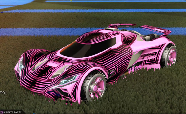 Rocket league Ronin GXT Pink design with Shortwire,Labyrinth