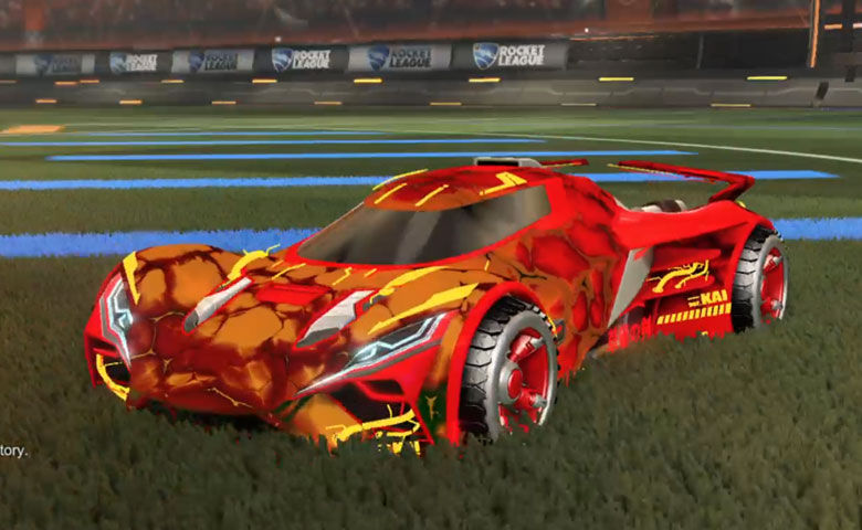 Rocket league Ronin GXT Crimson design with Shortwire,Chameleon