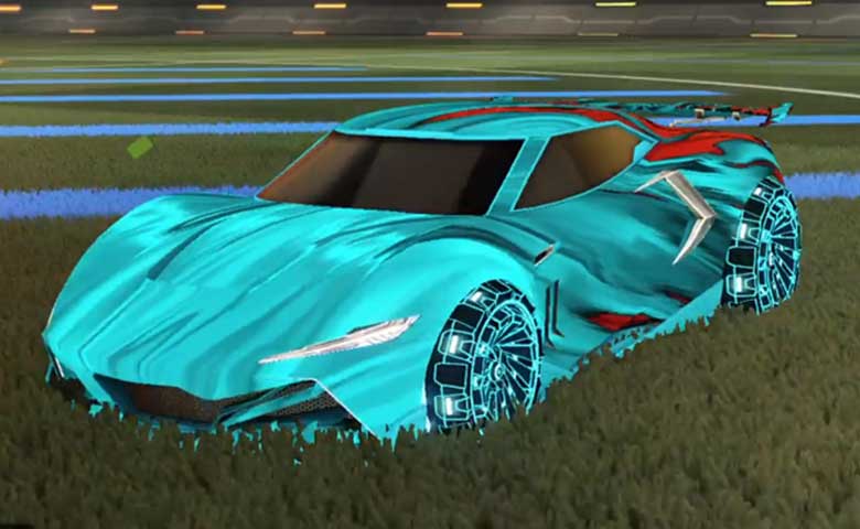 Rocket league Peregrine TT Sky Blue design with Z-RO,Tidal Stream