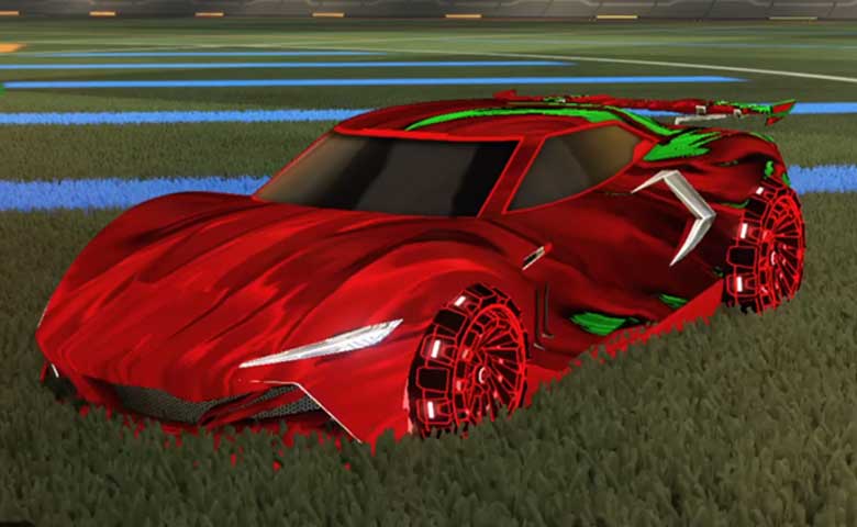 Rocket league Peregrine TT Crimson design with Z-RO,Tidal Stream