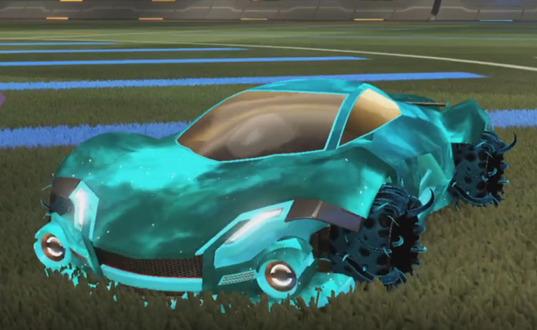 Rocket league Werewolf Sky Blue design with Creeper,Interstellar