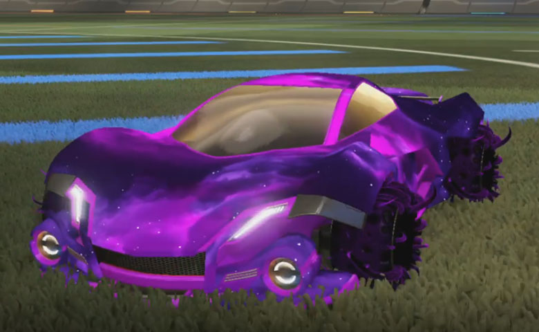 Rocket league Werewolf Purple design with Creeper,Interstellar