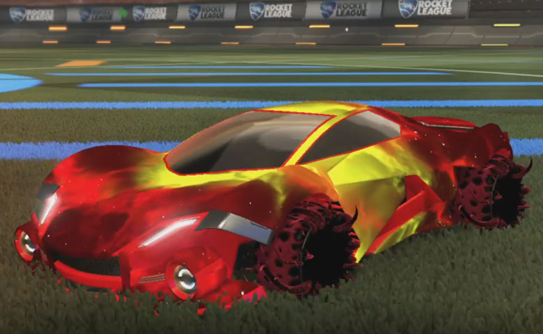 Rocket league Werewolf Crimson design with Creeper,Interstellar