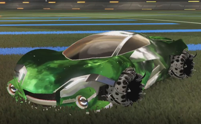 Rocket league Werewolf Grey design with Creeper,Interstellar