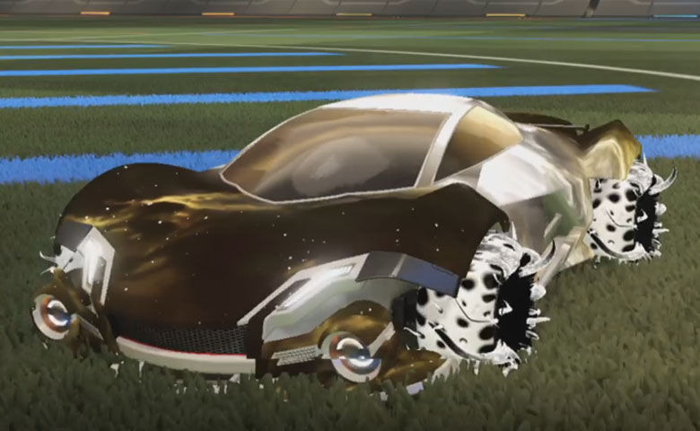 Rocket league Werewolf Grey design with Creeper,Interstellar